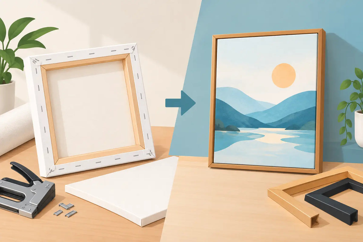 Canvas Stretching vs Framing: What Comes First?