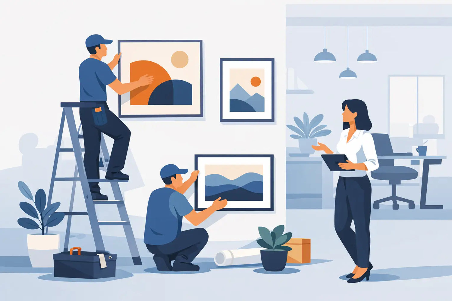 Office Art Installation Services That Work Harder