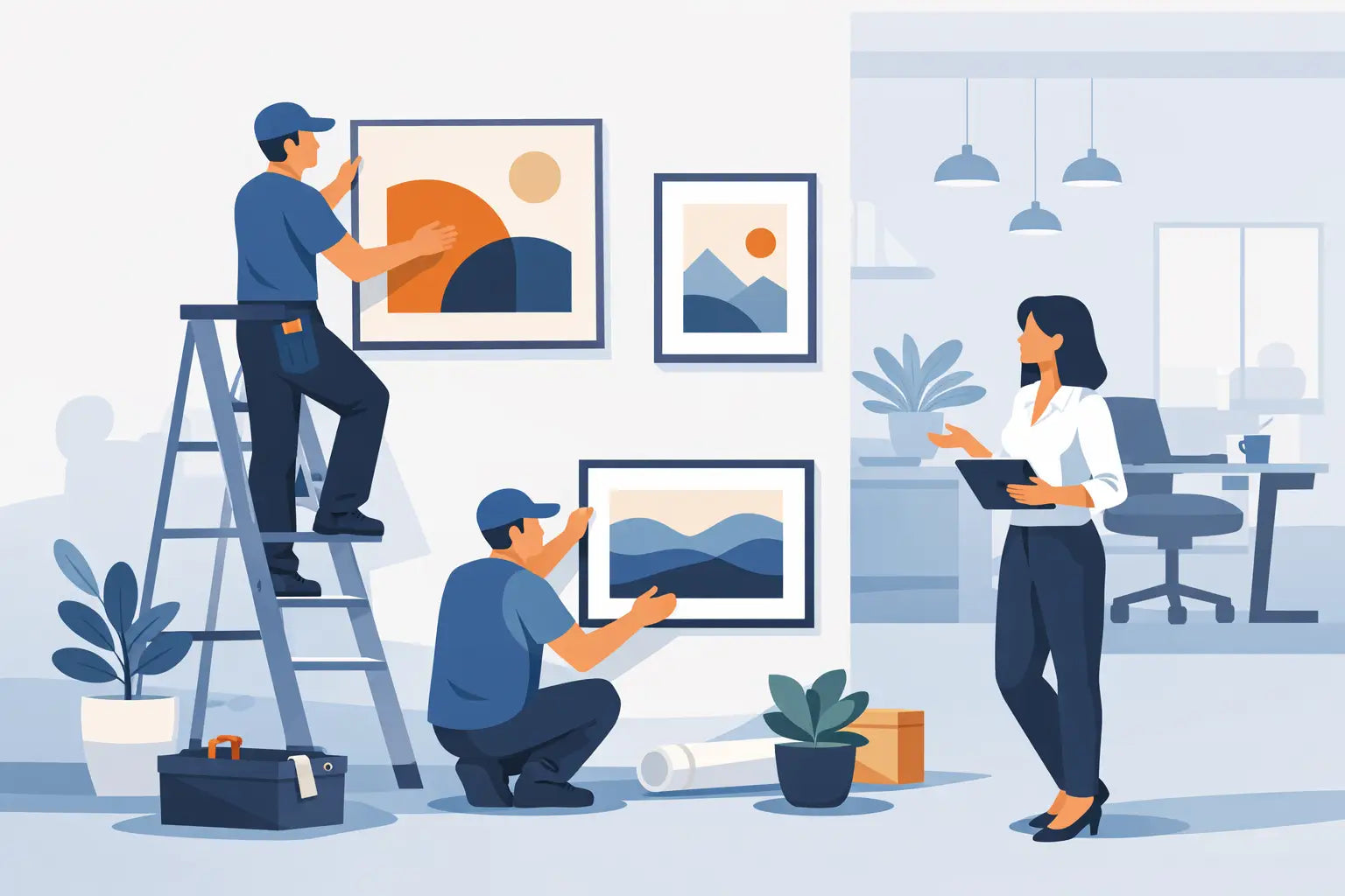 Office Art Installation Services That Work Harder