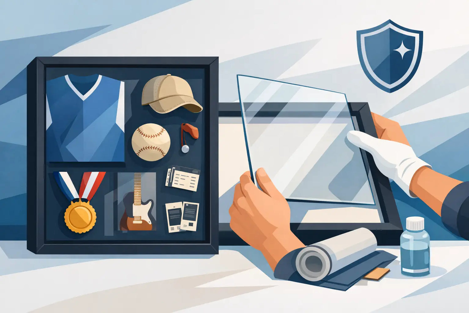 Memorabilia Shadow Box Framing That Protects