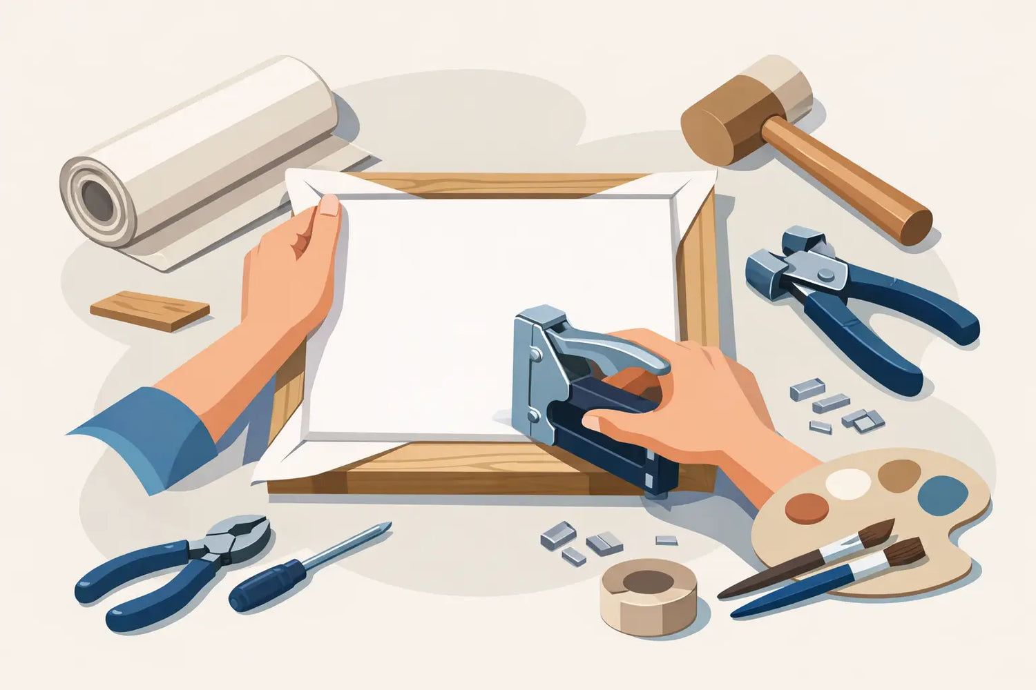How to Stretch Canvas the Right Way